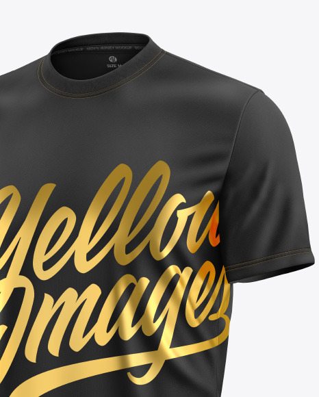Men's T-Shirt Mockup in Apparel Mockups on Yellow Images Object Mockups