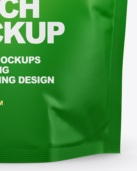 Matte Stand Up Pouch Mockup PSD #1