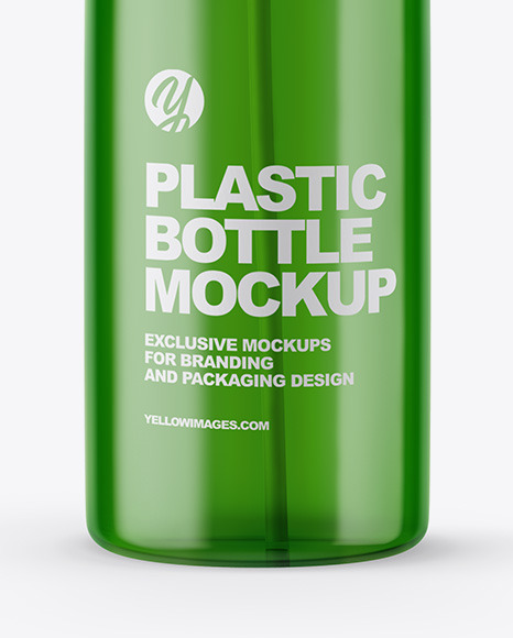 Blue Cosmetic Bottle with Pump Mockup PSD #4