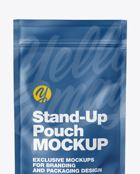 Matte Stand Up Pouch Mockup PSD #2