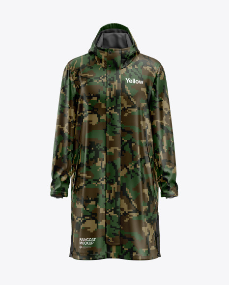 Download Raincoat Mockup in Apparel Mockups on Yellow Images Object ...