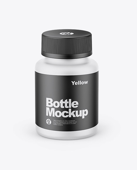 Matte Bottle Mockup PSD #2