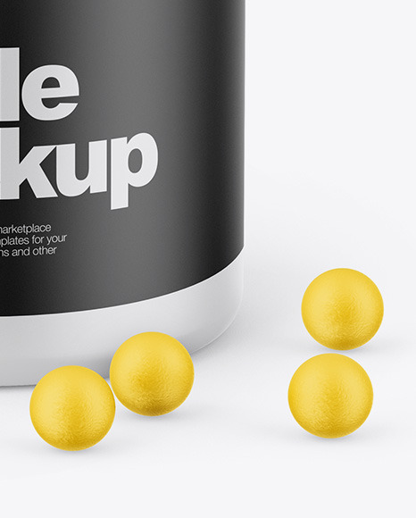 Matte Bottle Mockup PSD #6