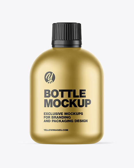 Matte Metallic Bottle Mockup PSD #2