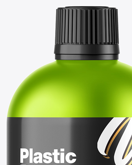 Matte Metallic Bottle Mockup PSD #1