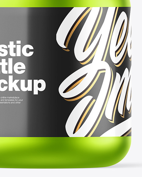 Matte Metallic Bottle Mockup PSD #6
