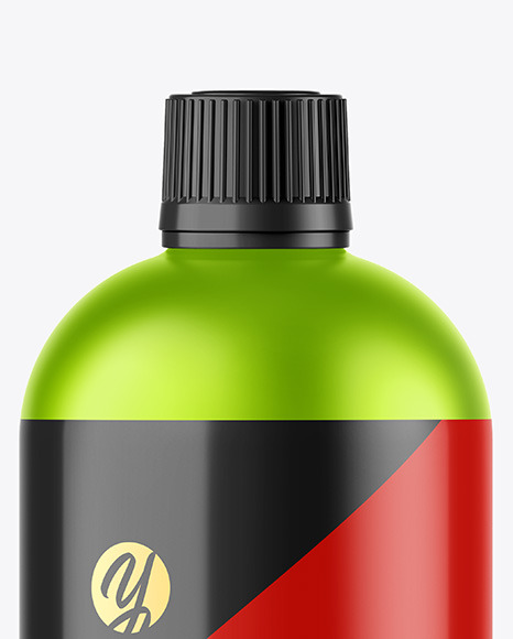 Matte Metallic Bottle Mockup PSD #1