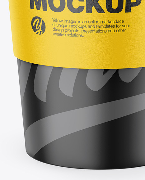 Download Reusable Coffee Cup With Holder Mockup In Cup Bowl Mockups On Yellow Images Object Mockups