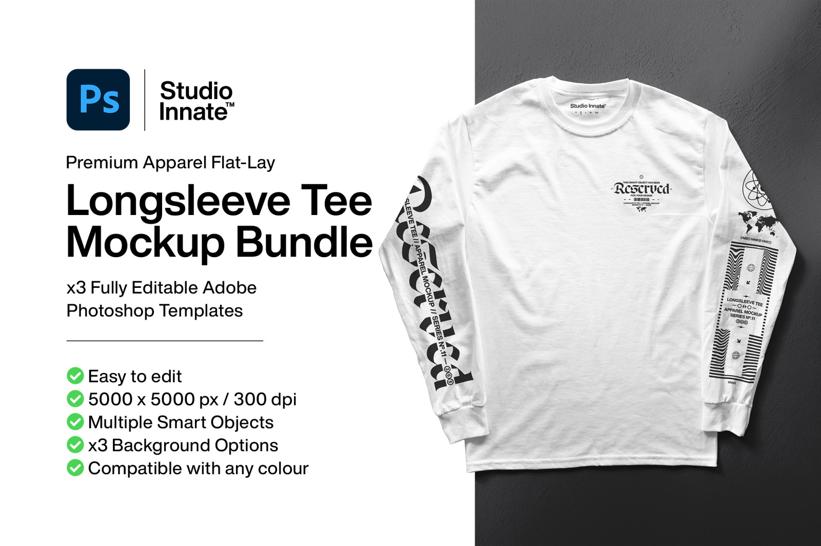 Long Sleeve T Shirt   Mockup Bundle On Yellow Images Creative Store