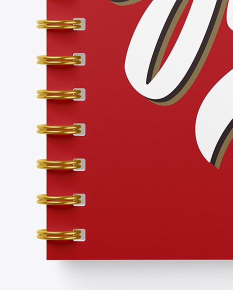 Spiral US Letter Notebook Mockup cover 26163