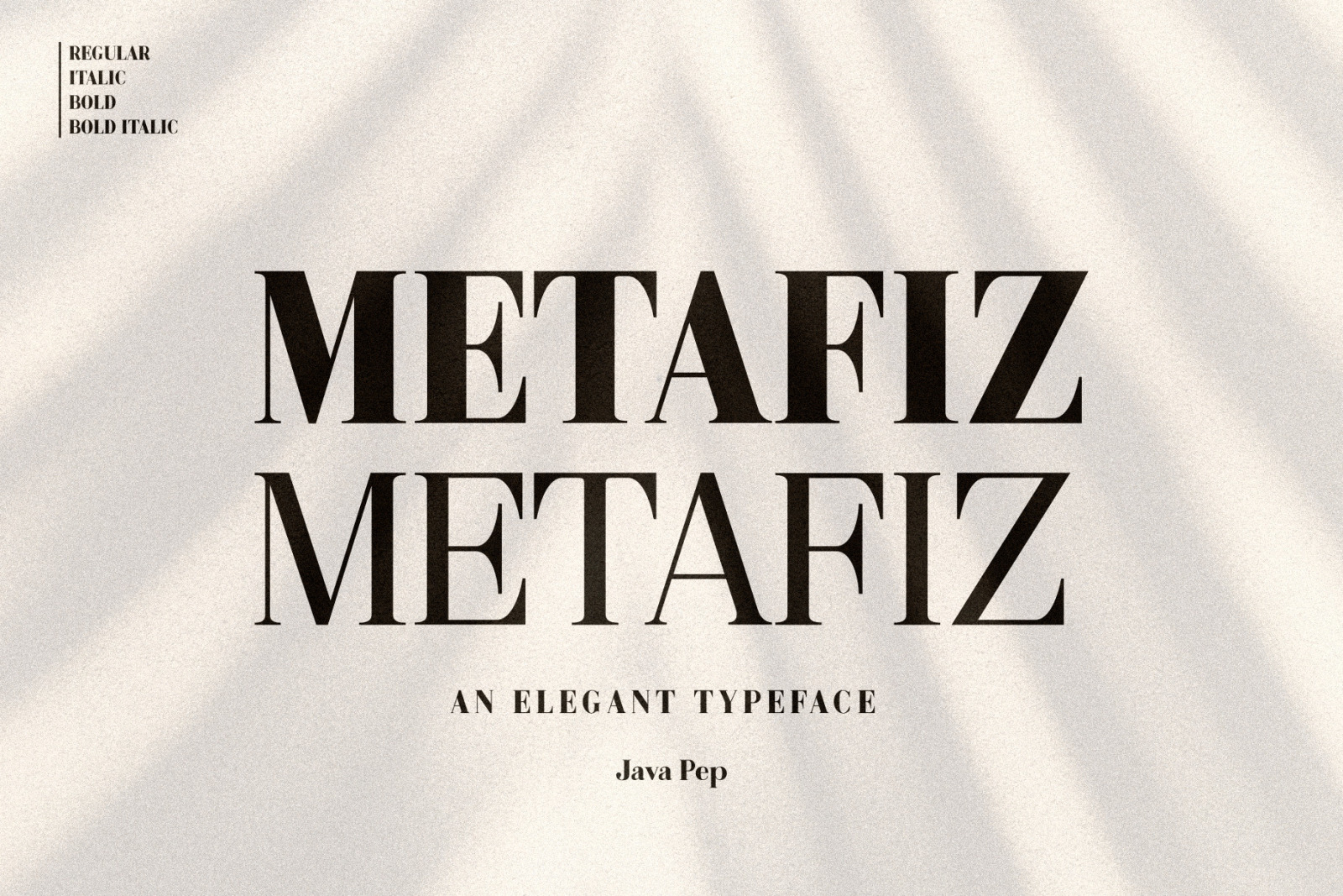 Metafiz An Elegant Font In Fonts On Yellow Images Creative Store