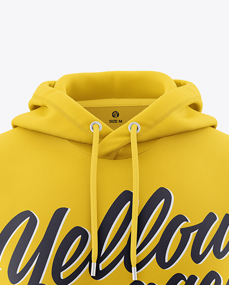 Hoodie Mockup Front View In Apparel Mockups On Yellow Images Object Mockups