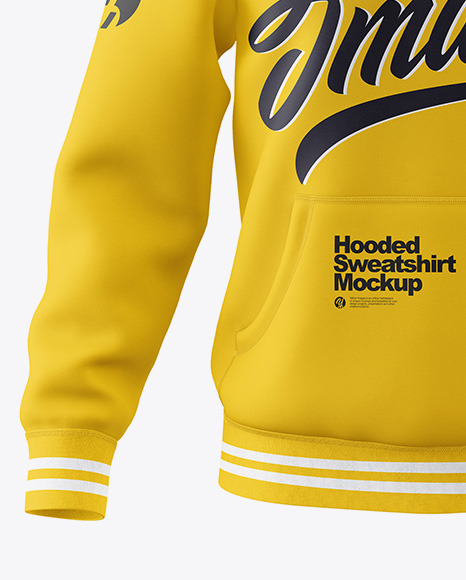 Download Hoodie Mockup Front View In Apparel Mockups On Yellow Images Object Mockups