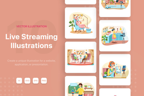 M140_Live Streaming Illustrations