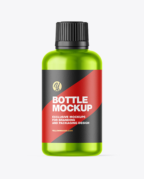 Metallic Bottle Mockup