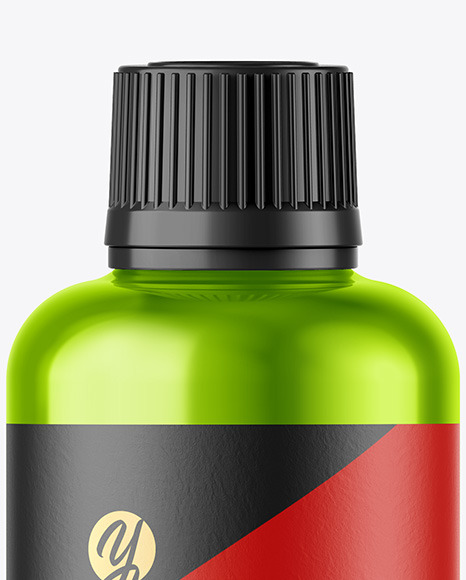 Metallic Bottle Mockup PSD #2