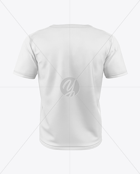 Download Men S T Shirt Mockup Back View In Apparel Mockups On Yellow Images Object Mockups PSD Mockup Templates