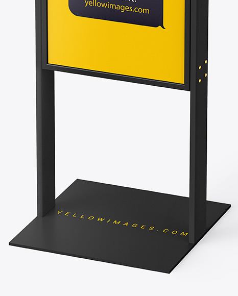 Plastic Stand Mockup PSD #1