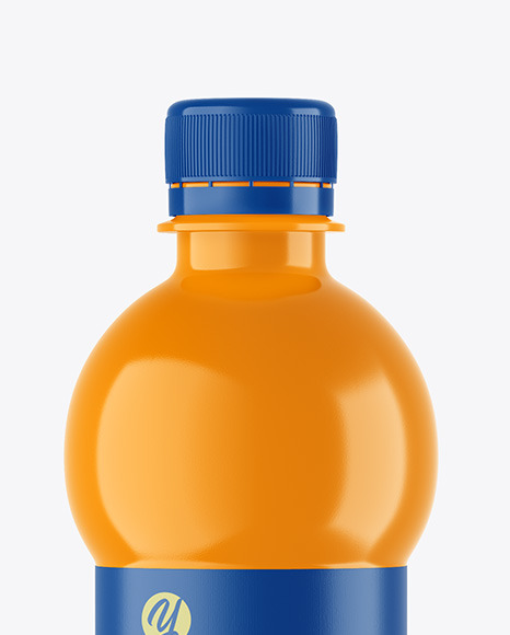 Glossy PET Bottle Mockup PSD #1