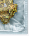 Medical Marijuana Metallic Sachet Mockup