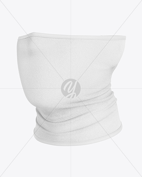 Download Fleece Buff Mockup Half Side View In Apparel Mockups On Yellow Images Object Mockups