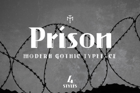 Prison - Modern Gothic Typeface