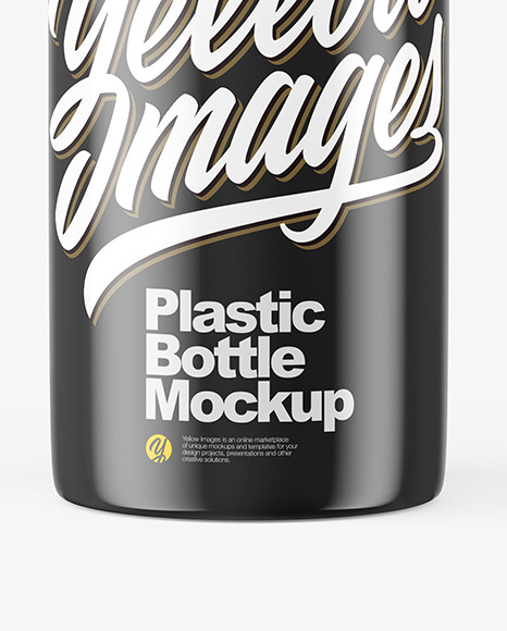 Glossy Plastic Bottle Mockup PSD #1
