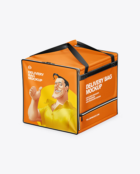 Delivery Bag Mockup In Object Mockups On Yellow Images Object Mockups