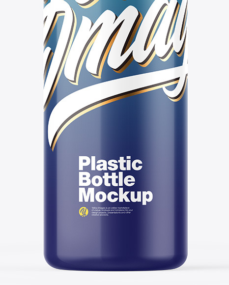 Glossy Bottle w  Closed Pump Mockup PSD #1