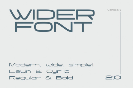 Wider Font