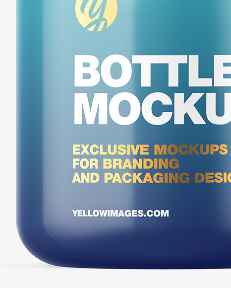 Download Glossy Sanitizer Bottle W Closed Pump Mockup In Bottle Mockups On Yellow Images Object Mockups