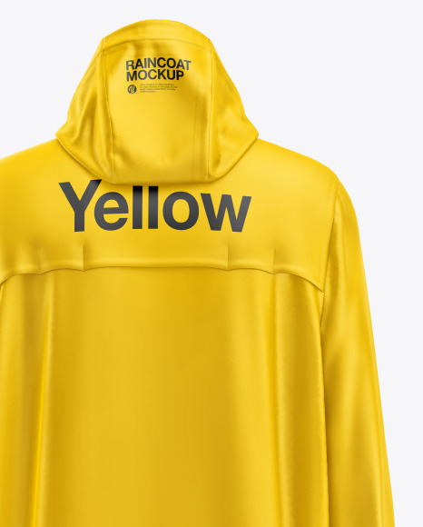 Download Raincoat Mockup in Apparel Mockups on Yellow Images Object ...