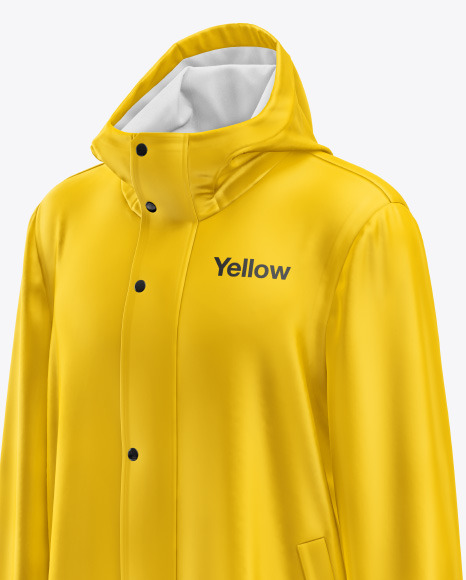 Download Raincoat Mockup In Apparel Mockups On Yellow Images Object Mockups