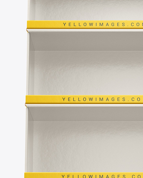 Empty Cardboard Display Stand Mockup PSD #6