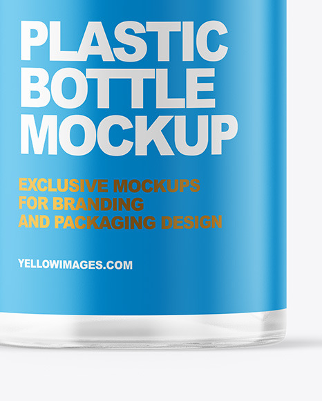 Clear Cosmetic Bottle with Pump Mockup PSD #7