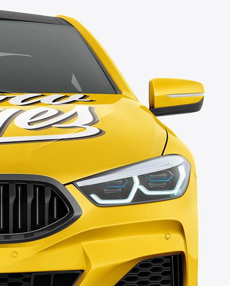 Coupe Car Mockup   Front View PSD #1