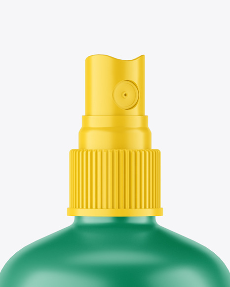 Matte Spray Bottle Mockup PSD #1