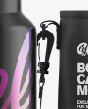 Matte Water Bottle W/ Case Mockup