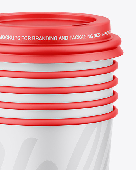 Matte Cups Mockup PSD #6
