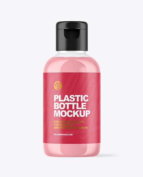 Clear Cosmetic Bottle Mockup