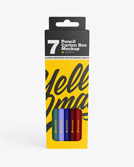 Download Pencil Box Mockup In Stationery Mockups On Yellow Images Object Mockups