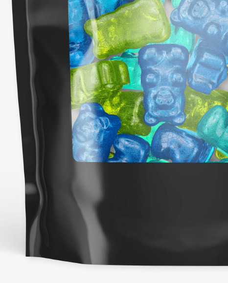 Stand up Pouch with Gummies Mockup PSD #5