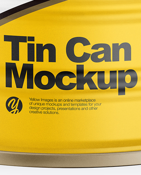 Matte Tin Can Mockup PSD #2
