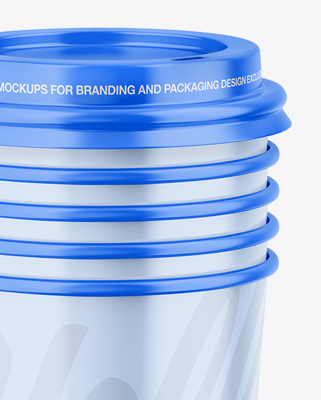 Glossy Cups Mockup PSD #6
