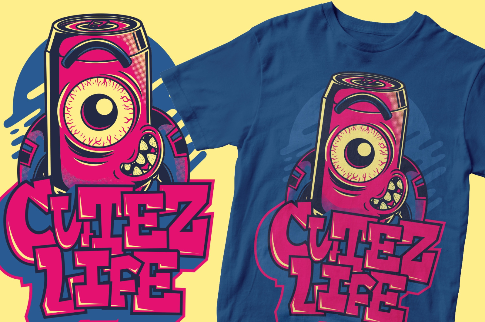 Download Aerock Cube Graffiti Font In Fonts On Yellow Images Creative Store