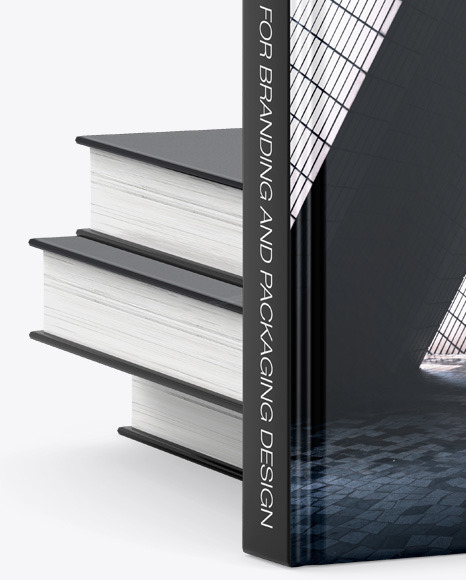 Hardcover Book w  Matte Cover Mockup PSD #1