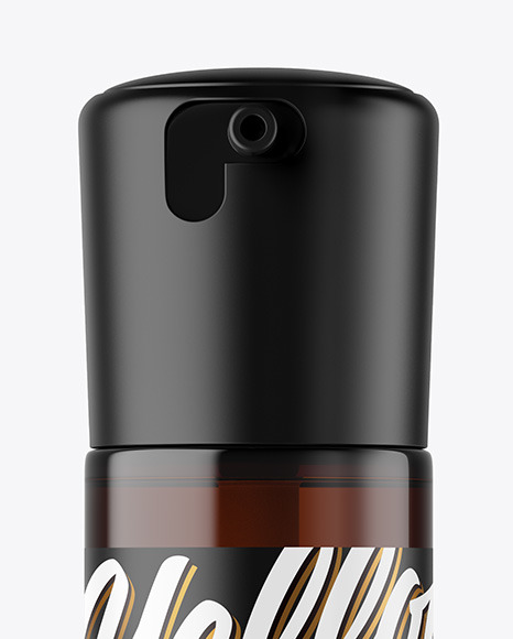 Amber Cosmetic Bottle Mockup PSD #3