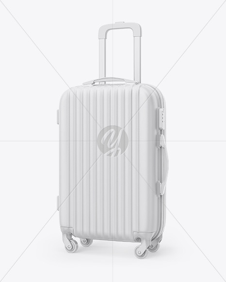 Download Travel Suitcase Mockup Half Side View In Object Mockups On Yellow Images Object Mockups