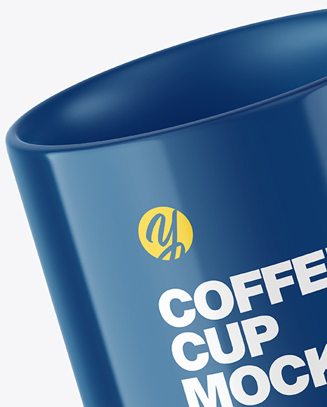 Glossy Coffee Cup Mockup PSD #1