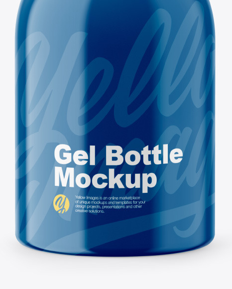 Glossy Gel Bottle Mockup PSD #1